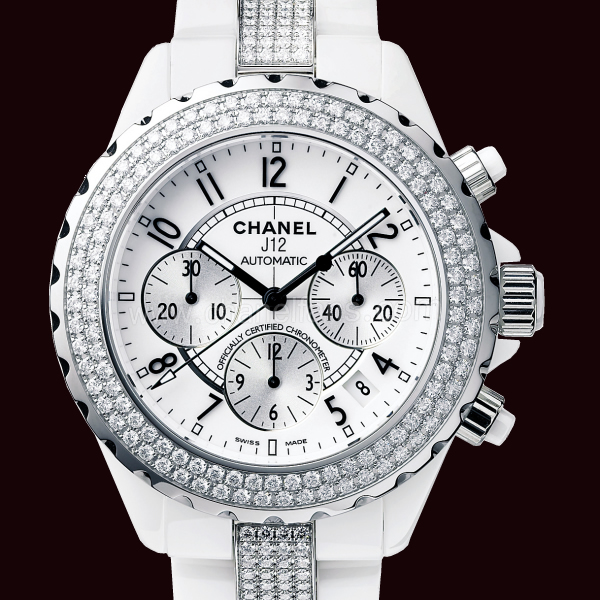 ceramica bianca orologio Chanel J12