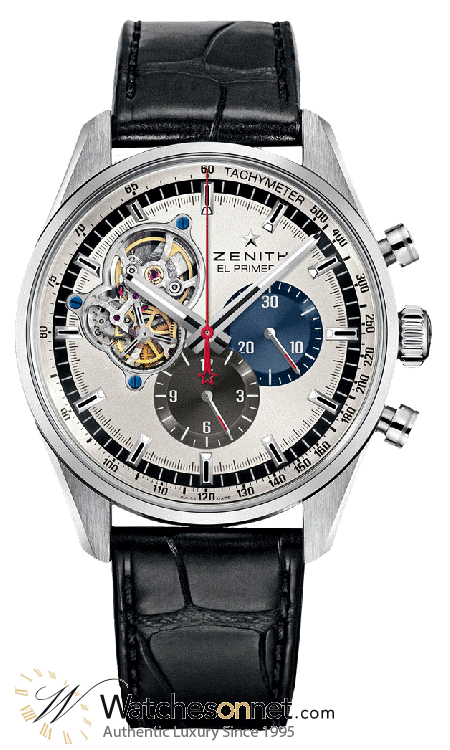 Zenith El Primero  Chronograph Automatic Men's Watch, Stainless Steel, Silver Dial, 03.2040.4061/69.C496