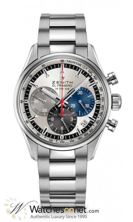 Zenith El Primero  Chronograph Automatic Men's Watch, Stainless Steel, Silver Dial, 03.2150.400/69.M2150