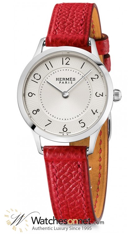 Hermes Slim D'Hermes  Quartz Women's Watch, Stainless Steel, Silver Dial, 041735WW00