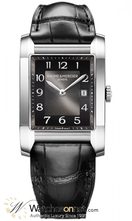 Baume & Mercier Hampton Classic  Automatic Men's Watch, Stainless Steel, Black Dial, MOA10019