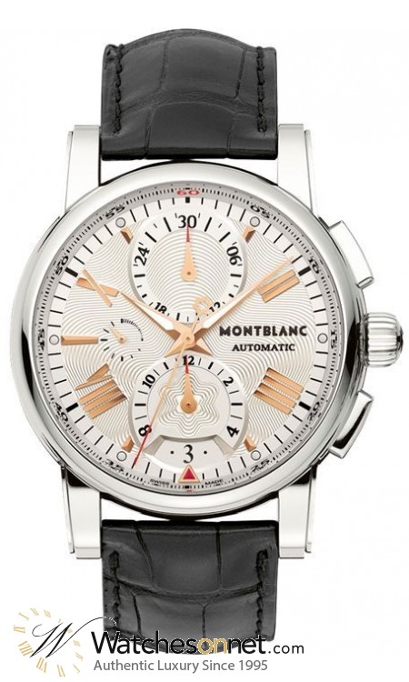 Montblanc Star 4810  Chronograph Automatic Men's Watch, Stainless Steel, Silver Dial, 105856