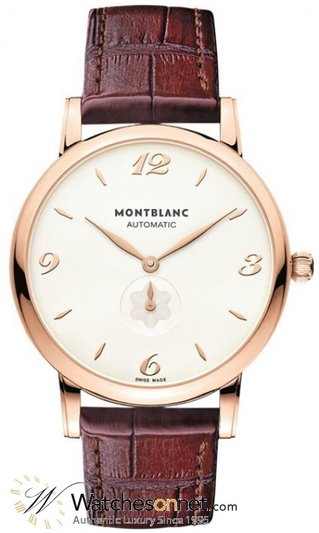 Montblanc Star Classique Automatic  Automatic Men's Watch, 18K Rose Gold, Silver Dial, 107076