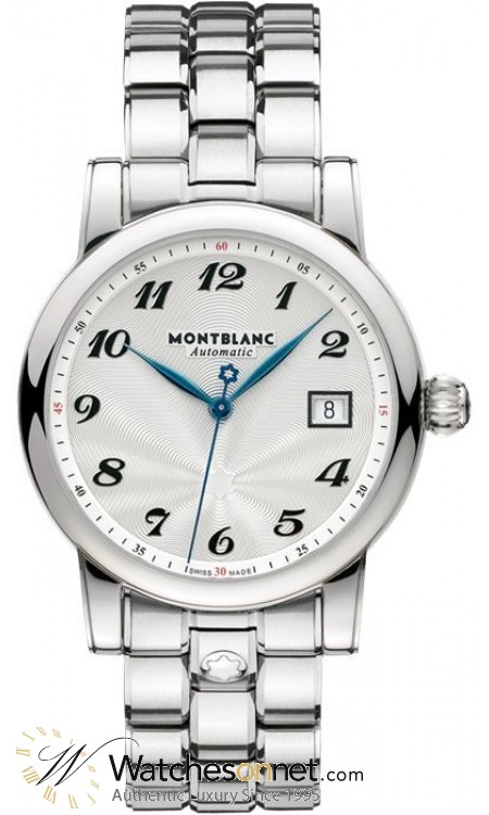 Montblanc Star Date Automatic  Automatic Men's Watch, Stainless Steel, Silver Dial, 107316