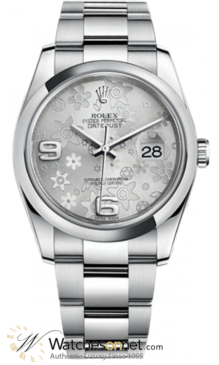 Rolex DateJust 36  Automatic Women's Watch, Stainless Steel, Silver Dial, 116200-FLR-SLV