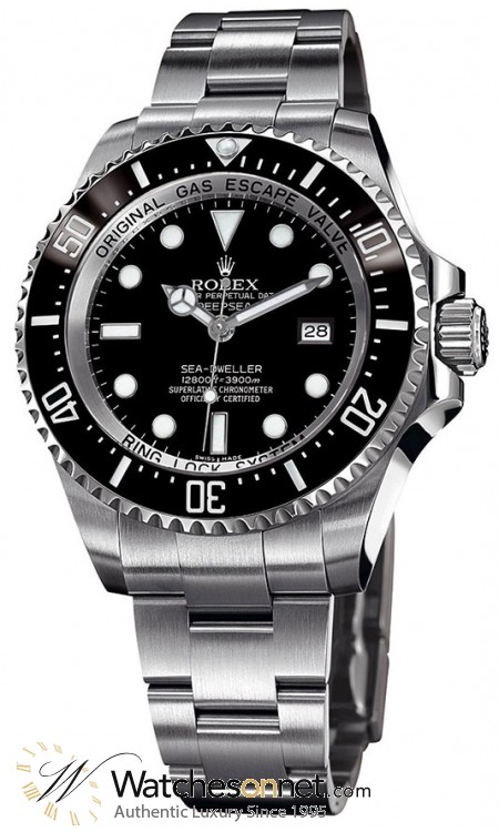 Rolex Deepsea  Automatic Men's Watch, Stainless Steel, Black Dial, 116660