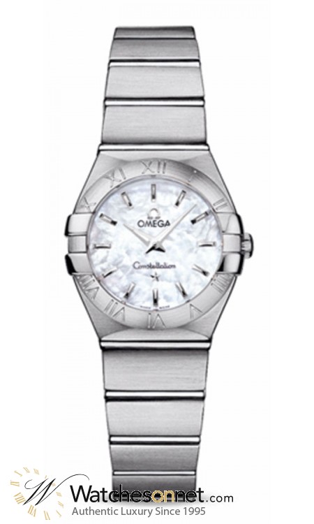 Omega Constellation  Quartz Women's Watch, Stainless Steel, Mother Of Pearl Dial, 123.10.24.60.05.001