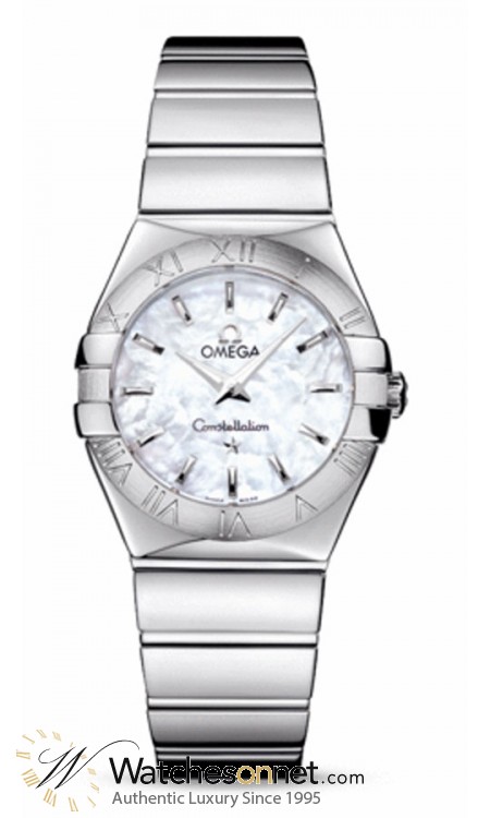 Omega Constellation  Quartz Women's Watch, Stainless Steel, Mother Of Pearl Dial, 123.10.27.60.05.002