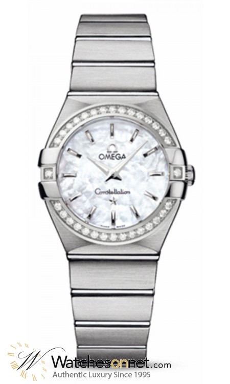 Omega Constellation  Quartz Women's Watch, Stainless Steel, Mother Of Pearl Dial, 123.15.27.60.05.001