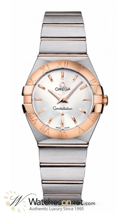 Omega Constellation  Quartz Women's Watch, 18K Rose Gold, Silver Dial, 123.20.27.60.02.001
