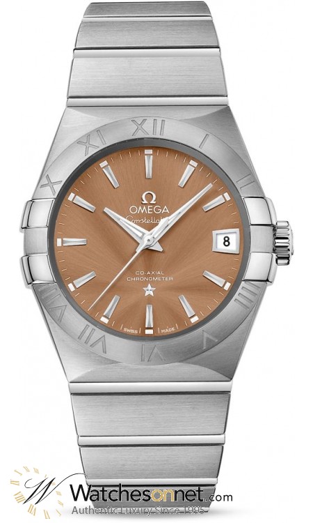 Omega Constellation  Automatic Men's Watch, Stainless Steel, Bronze Dial, 123.10.38.21.10.001