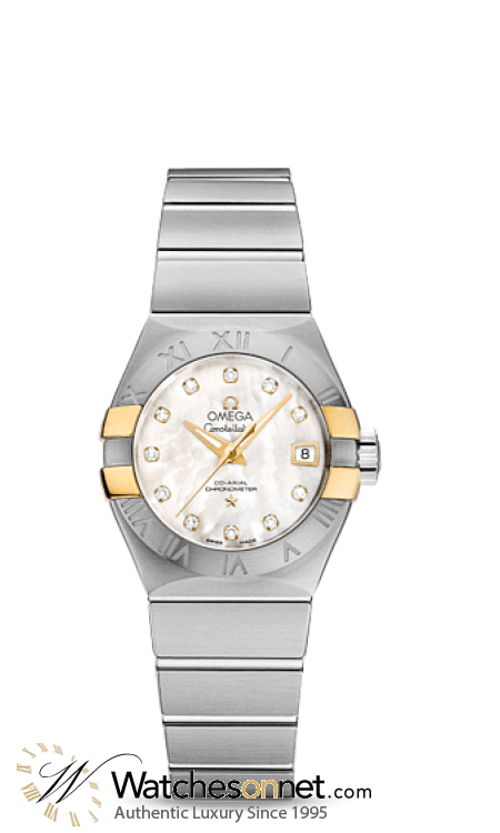 Omega Constellation  Automatic Women's Watch, Stainless Steel, Mother Of Pearl Dial, 123.20.27.20.55.005