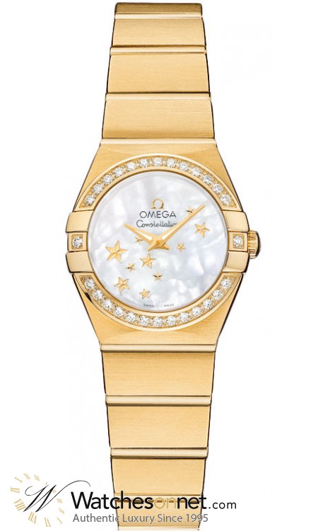 Omega Constellation  Quartz Women's Watch, 18K Yellow Gold, Mother Of Pearl Dial, 123.55.24.60.05.001
