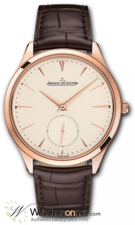 Jaeger Lecoultre Master  Automatic Men's Watch, 18K Rose Gold, Beige Dial, 1272510