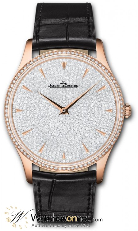 Jaeger Lecoultre Master  Automatic Men's Watch, 18K Rose Gold, Diamond Dial, 1352507