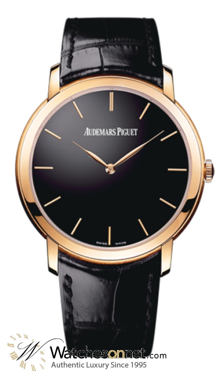 Audemars Piguet Jules Audemars  Automatic Men's Watch, 18K Rose Gold, Black Dial, 15180OR.OO.A002CR.01