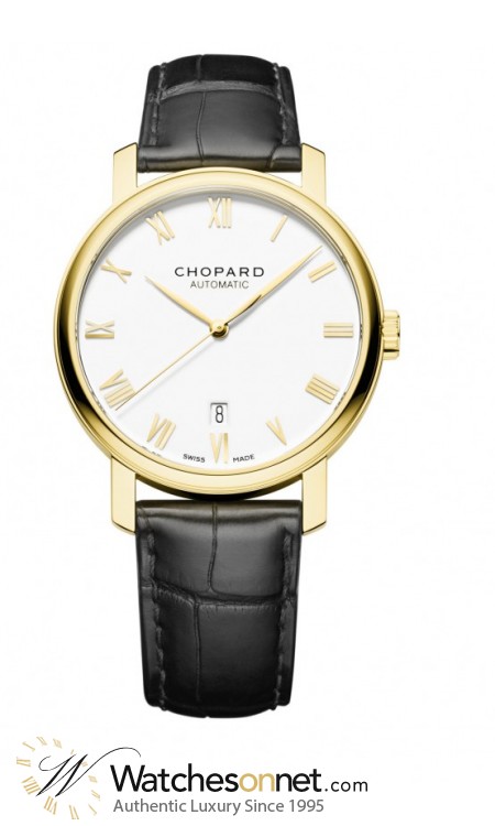Chopard Classic  Automatic Men's Watch, 18K Yellow Gold, White Dial, 161278-0001