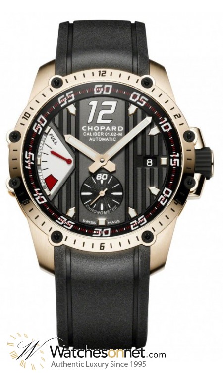 Chopard Classic Racing  Automatic Men's Watch, 18K Rose Gold, Black Dial, 161291-5001