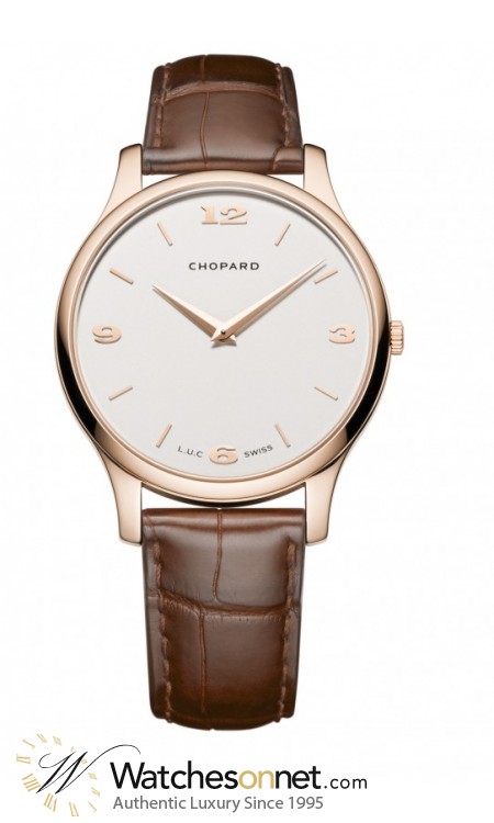 Chopard L.U.C  Automatic Men's Watch, 18K Rose Gold, Silver Dial, 161902-5001