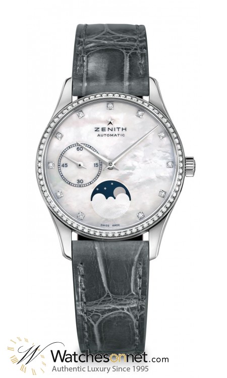 Zenith Heritage  Automatic Women's Watch, Stainless Steel, Mother Of Pearl Dial, 16.2310.692/81.C706