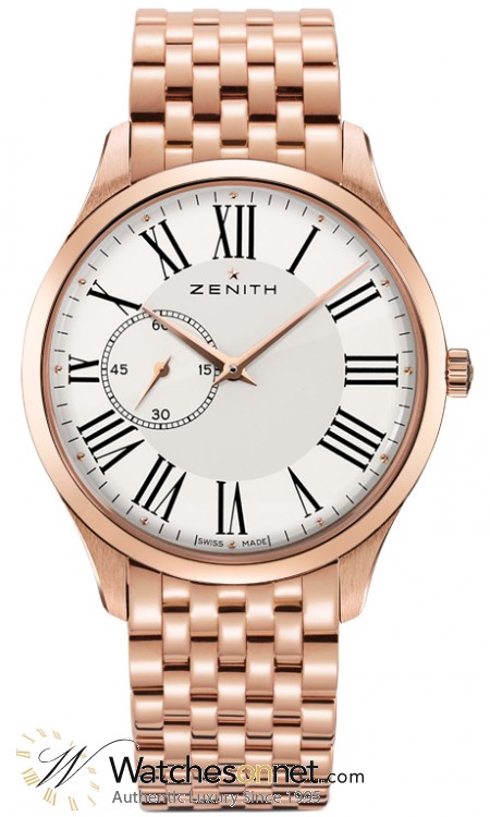 Zenith Heritage  Automatic Men's Watch, 18K Rose Gold, White Dial, 18.2010.681/11.M2010