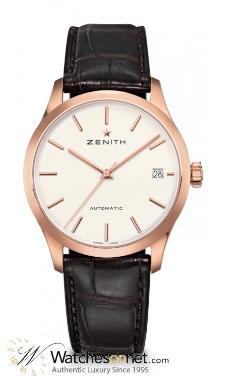 Zenith Heritage  Automatic Men's Watch, 18K Rose Gold, Silver Dial, 18.5000.2572PC/01.C498
