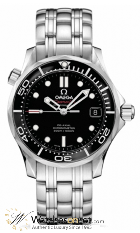 Omega Seamaster  Automatic Mid-Size Watch, Stainless Steel, Black Dial, 212.30.36.20.01.002