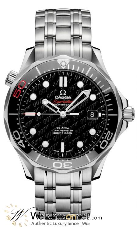 Omega Seamaster Limited Edition  Automatic Men's Watch, Stainless Steel, Black Dial, 212.30.41.20.01.005