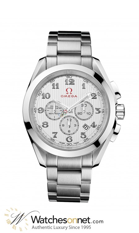 Omega Aqua Terra  Chronograph Automatic Men's Watch, Stainless Steel, Silver Dial, 231.10.44.50.02.001