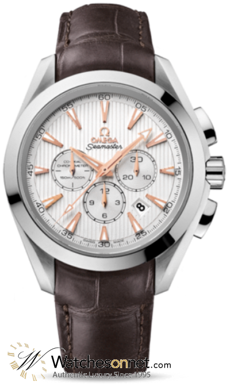 Omega Aqua Terra  Chronograph Automatic Men's Watch, Stainless Steel, White Dial, 231.13.44.50.02.001