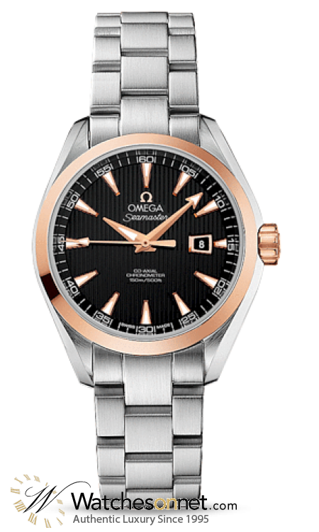 Omega Aqua Terra  Automatic Women's Watch, 18K Rose Gold, Black Dial, 231.20.34.20.01.003