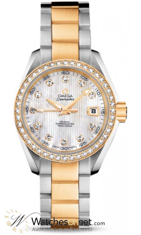 Omega Aqua Terra  Automatic Women's Watch, Stainless Steel, White Mother Of Pearl Dial, 231.25.30.20.55.002