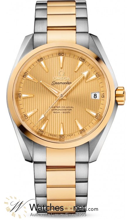 Omega Seamaster  Automatic Men's Watch, Steel & 18K Yellow Gold, Champagne Dial, 231.20.39.21.08.001