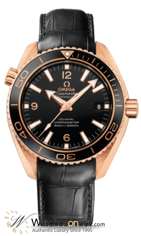 Omega Planet Ocean  Automatic Men's Watch, 18K Rose Gold, Black Dial, 232.63.42.21.01.001
