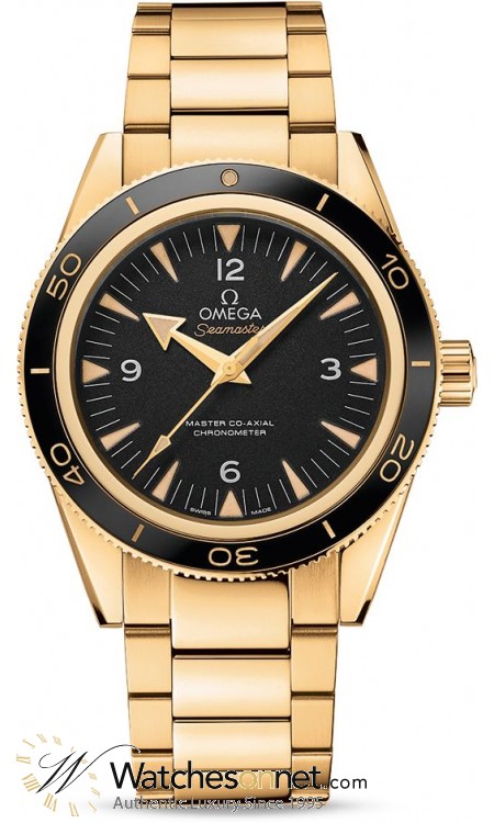 Omega Seamaster  Automatic Men's Watch, 18K Yellow Gold, Black Dial, 233.60.41.21.01.002