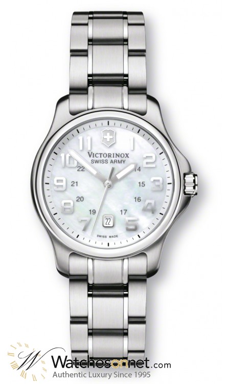 Victorinox Swiss Army Officer  Quartz Women's Watch, Stainless Steel, Mother Of Pearl Dial, 241365