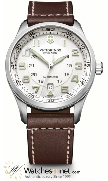 Victorinox Swiss Army AirBoss  Mechanical Men's Watch, Stainless Steel, Silver Dial, 241505