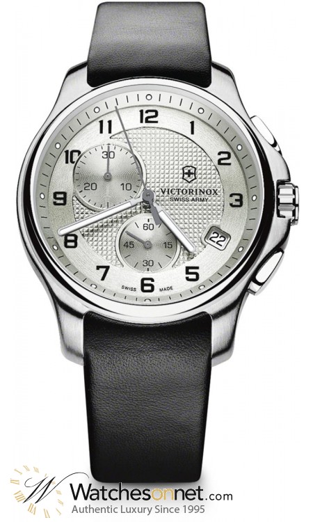 Victorinox Swiss Army Officer  Quartz Men's Watch, Stainless Steel, Silver Dial, 241553