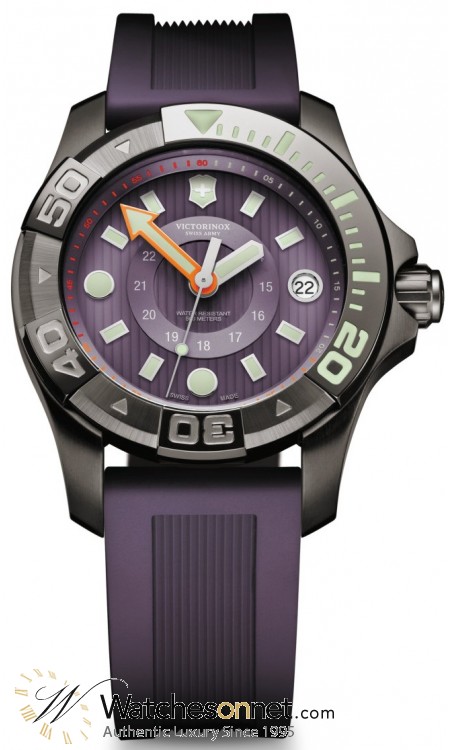 Victorinox Swiss Army Dive Master  Quartz Men's Watch, PVD, Purple Dial, 241558.1