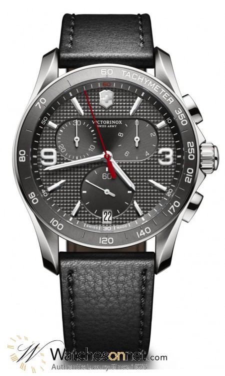 Victorinox Swiss Army Classic  Chronograph Quartz Men's Watch, PVD Black Steel, Black Dial, 241657