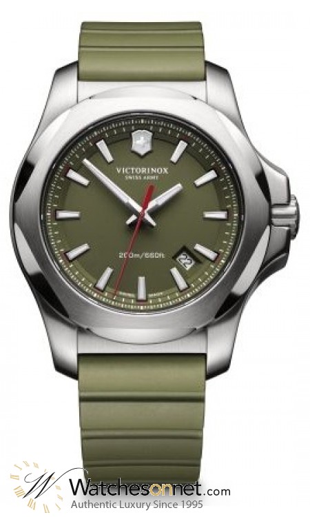 Victorinox Swiss Army I.N.O.X  Quartz Men's Watch, Stainless Steel, Green Dial, 241683.1