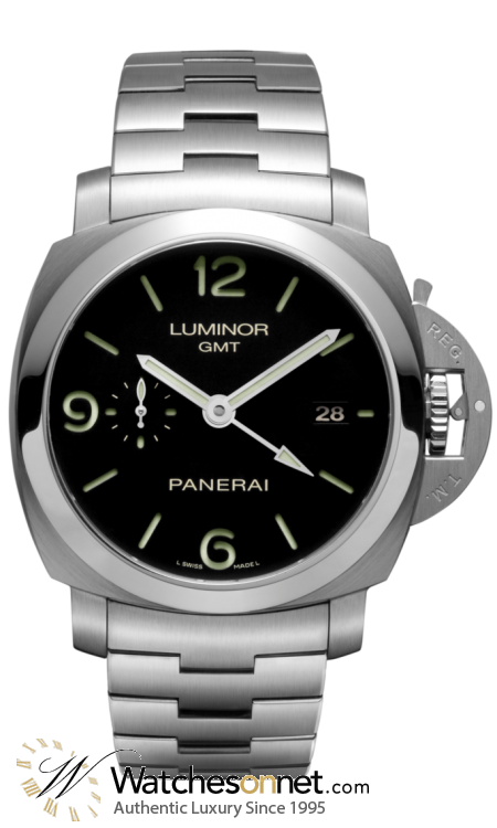 Panerai Luminor 1950  Automatic Certified Men's Watch, Stainless Steel, Black Dial, PAM00329