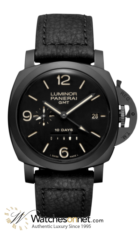 Panerai Luminor 1950  Automatic Certified Men's Watch, Ceramic, Black Dial, PAM00335