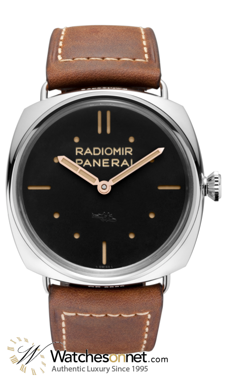 Panerai Radiomir Limited Edition  Mechanical Men's Watch, Stainless Steel, Black Dial, PAM00425