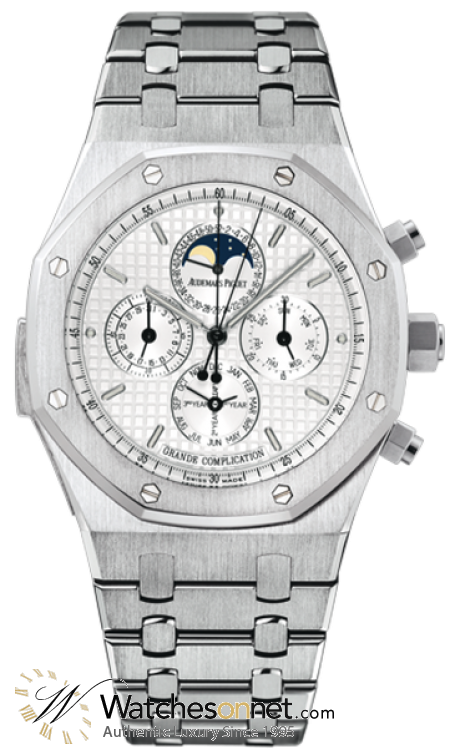 Audemars Piguet Royal Oak  Grand Complication Men's Watch, 18K White Gold, White Dial, 25865BC.OO.1105BC.04
