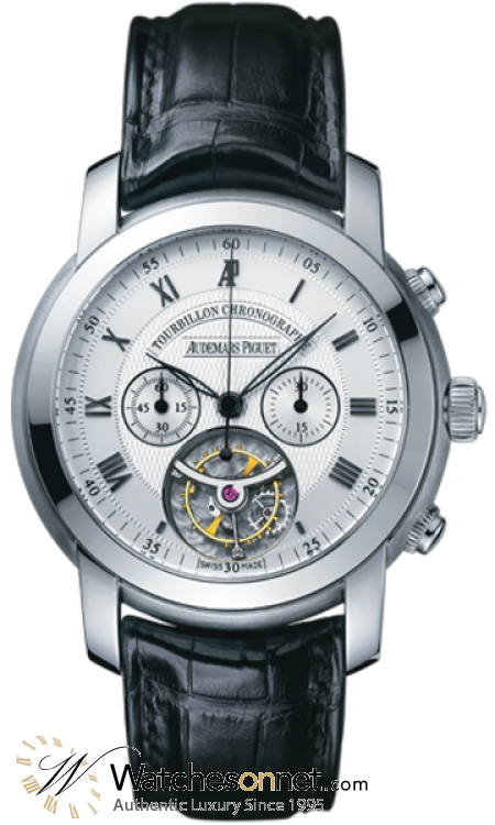 Audemars Piguet Jules Audemars  Tourbillon Men's Watch, 18K White Gold, Silver Dial, 26010BC.OO.D002CR.01
