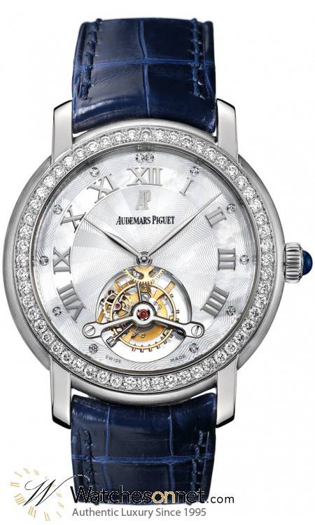 Audemars Piguet Jules Audemars  Tourbillon Women's Watch, 18K White Gold, White Mother Of Pearl Dial, 26084BC.ZZ.D056CR.01