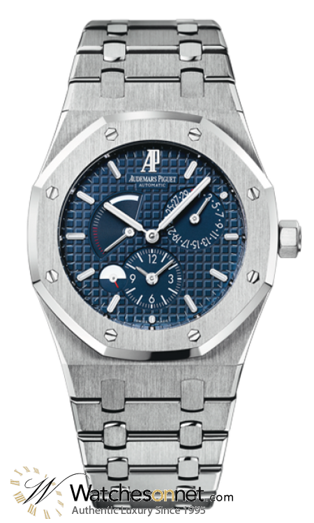 Audemars Piguet Royal Oak  Dual Time Automatic Men's Watch, Stainless Steel, Blue Dial, 26120ST.OO.1220ST.02