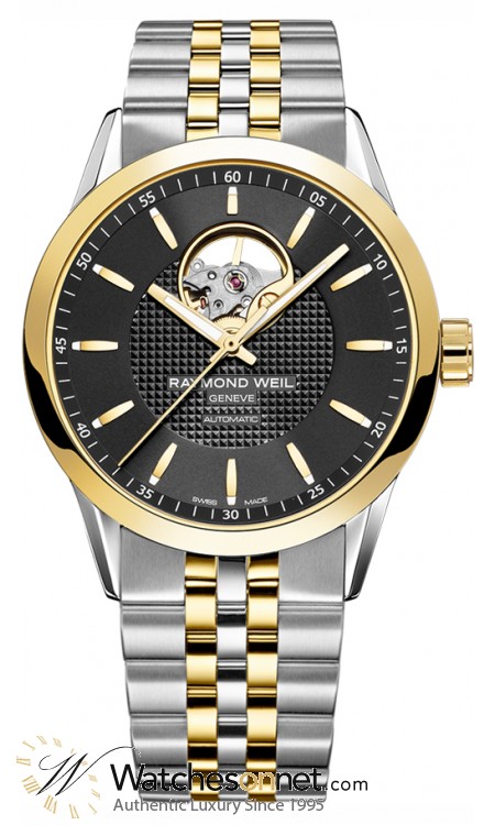 Raymond Weil Freelancer  Automatic Men's Watch, 18K Yellow Gold, Black Dial, 2710-STP-20021