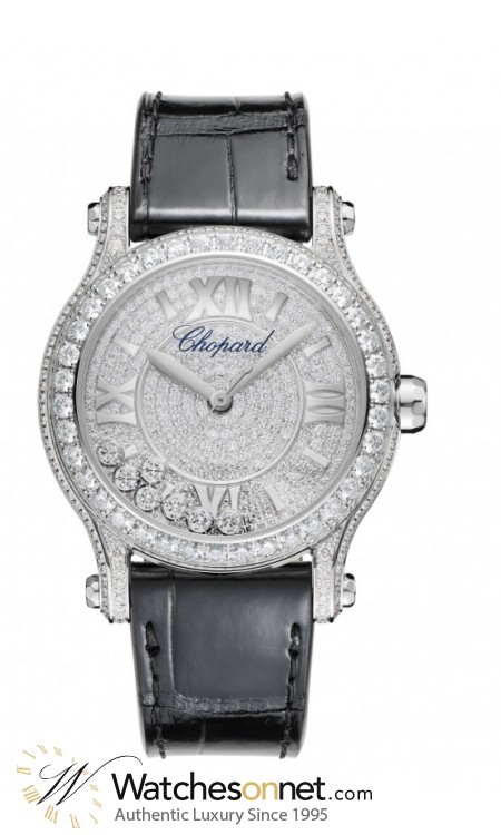 Chopard Happy Diamonds  Automatic Women's Watch, 18K White Gold, Diamond Pave Dial, 274891-1001